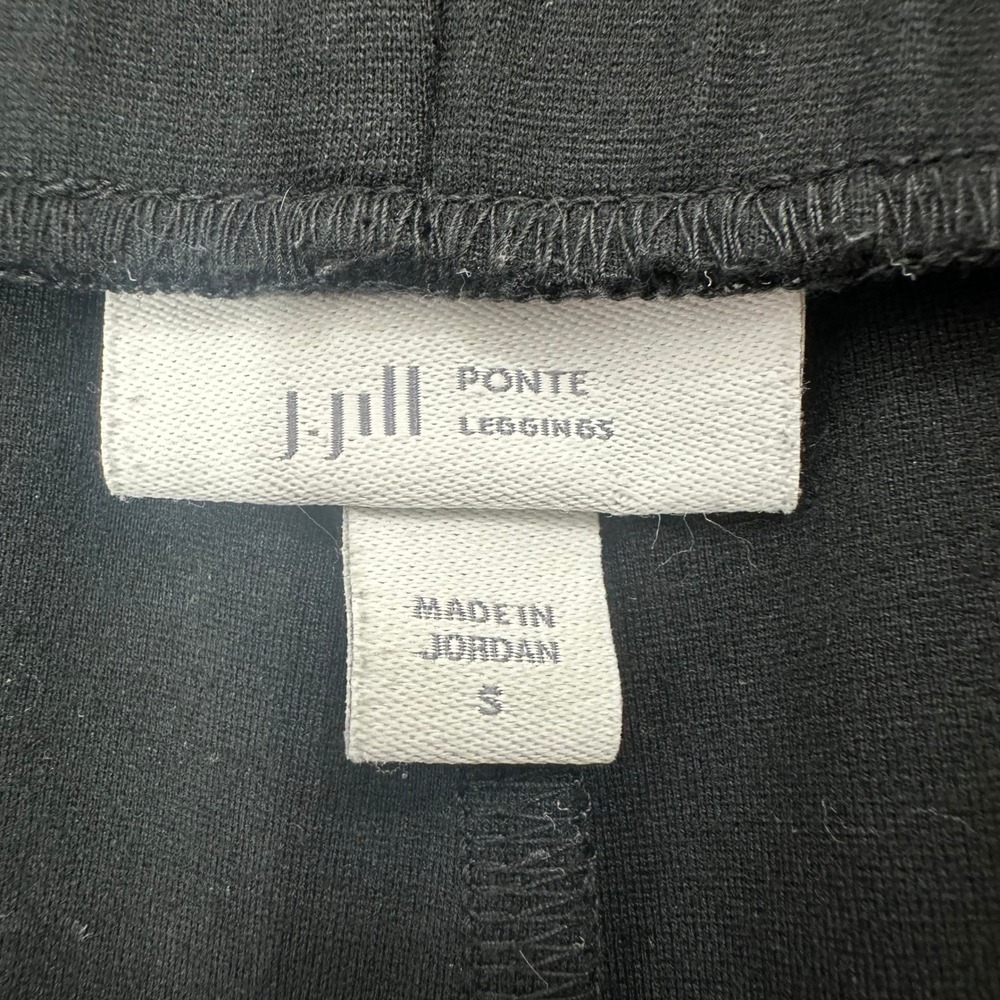 J. Jill Women's Black Ponte Leggings Slim Fit Pull On Ankle Pants Size Small - Picture 2 of 8
